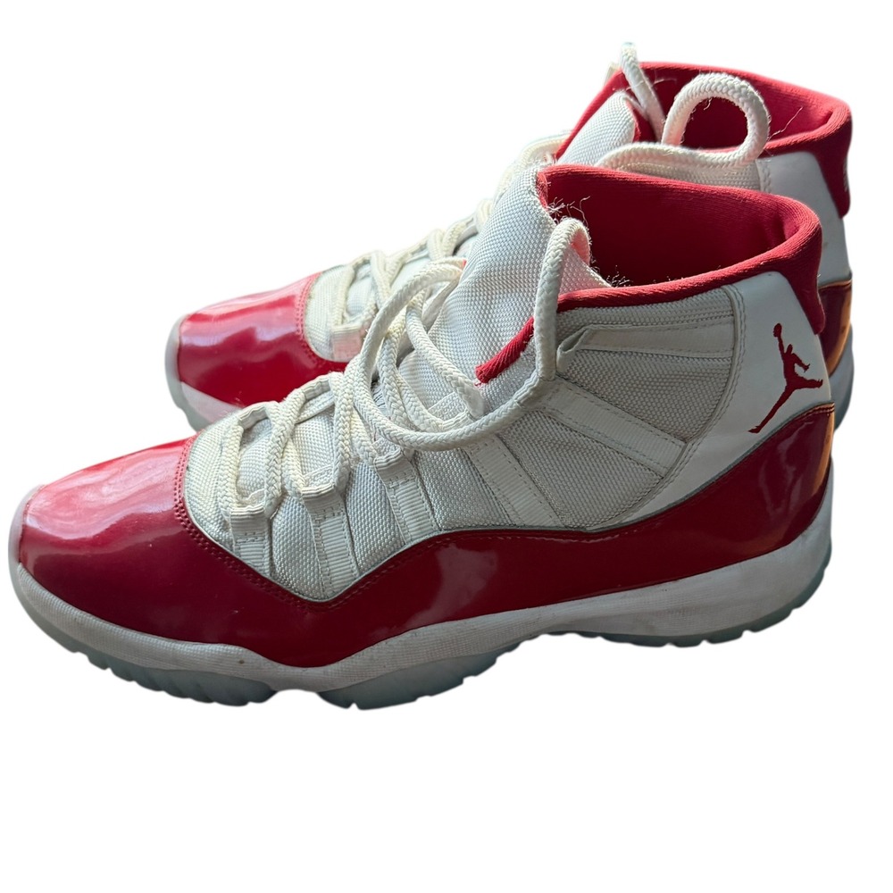 Air Jordan 11 Shoes Retro Cherry White Varsity Red CT8012-116‎ Mens Size 9.5
